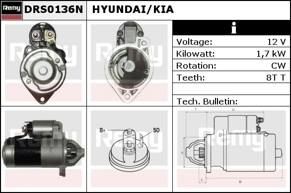 DELCO REMY Starter RAS30159